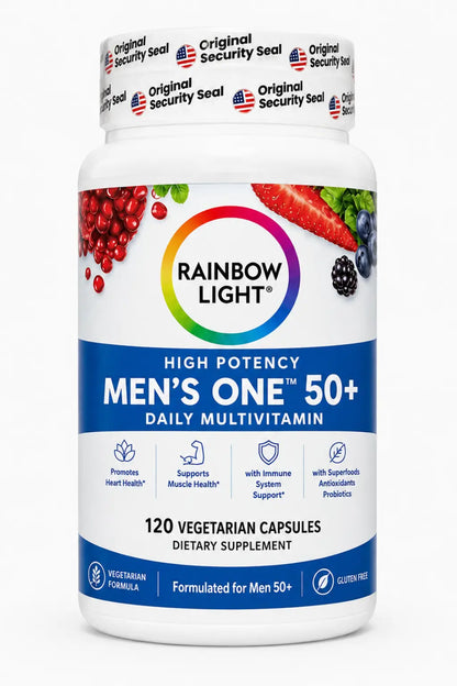 Rainbow Light Men's One 50+ Daily Multivitamin 120 Cápsulas